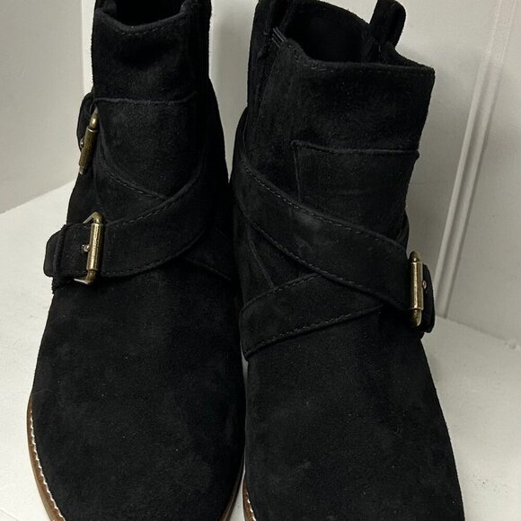 Cole Haan Women's Jensynn Bootie Ankle Boot Size 6.5 in Black Suede - Picture 2 of 6